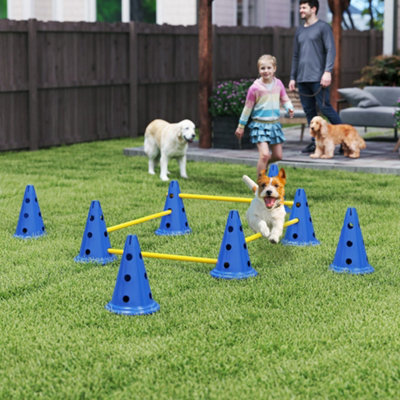 B&Q -  Dog Agility Equipment SetFour-Piece Adjustable Height Jumping