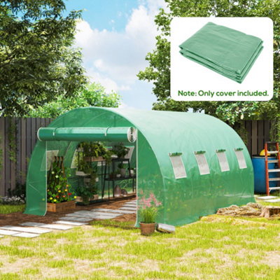 Outsunny 4 X 3 X 2M Greenhouse Replacement Cover Only For Tunnel Greenhouse Light