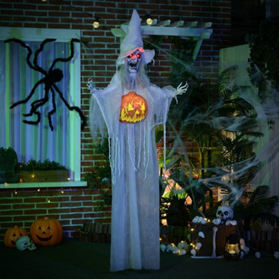 Homcom Hanging Witch Prop Life Size With Sound And Motion Activated - Image 2