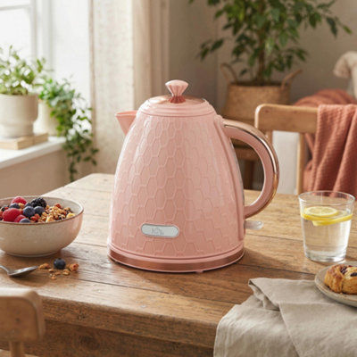 Electric Kettle Fast Boil 1.7L 3kW Auto Shut-off Light Pink - Image 11