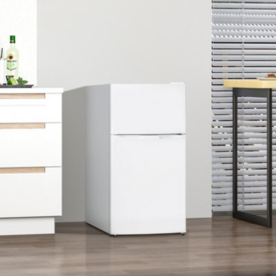 Homcom 88L Small Fridge Freezer With 5-Setting Thermostat, Inner Light
