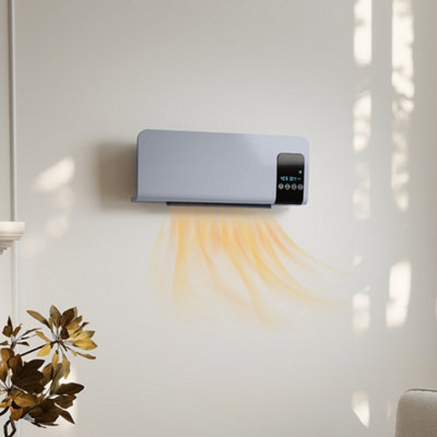 Homcom 2000W Wall Mounted Ceramic Heater With Remote Control For Home, Grey - Image 10