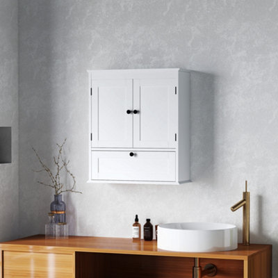 B&Q -  Bathroom Cabinet Wall Mounted With Adjustable ShelfWhite