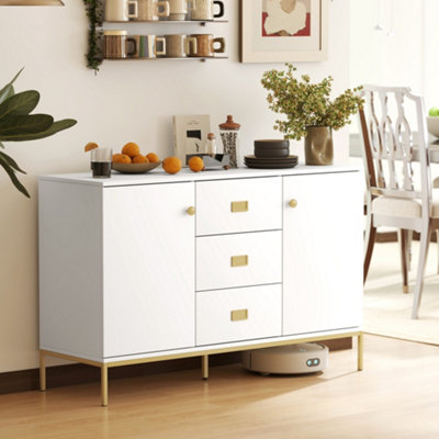 B&Q -  Modern SideboardStorage CabinetAccent Cupboard White