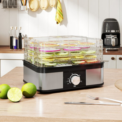 Homcom 5-Tier Food Dehydrator For Drying FruitMeatVegetable245W from B&Q