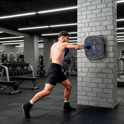 B&Q -  Smart Bluetooth Boxing Machine Wall Mounted With 9 Speeds & Modes