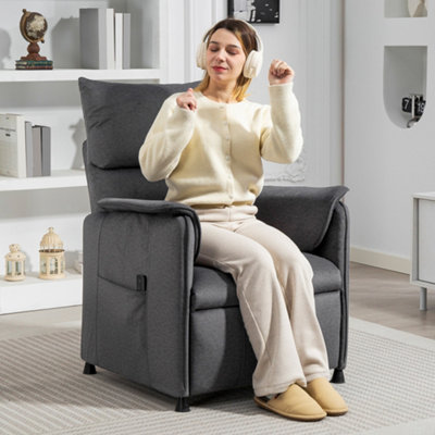 Homcom Electric Reclining Chair W/ RemotePower Recliner For ElderlyBlack from B&Q