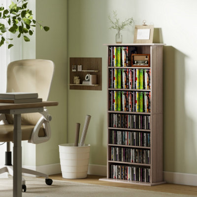 B&Q -  Cd Storage Unit Dvd Tower Blu-Ray Storage Shelf For Living Room