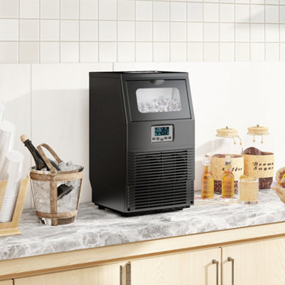 B&Q -  Commercial Ice Maker With 4Kg Ice Storage For Home Restaurant