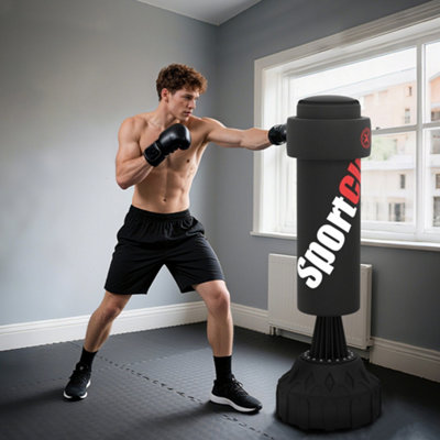 B&Q -  Freestanding Punching Bag175Cm Boxing Bag With StandHand Wrap