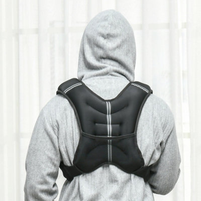 Homcom 8Kg Weighted Vest With Adjustable StrapsPocketReflective Strips from B&Q