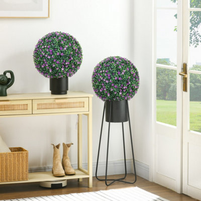 B&Q -  Set Of 2 Artificial Topiary Balls Indoor Outdoor Faux Boxwood Balls