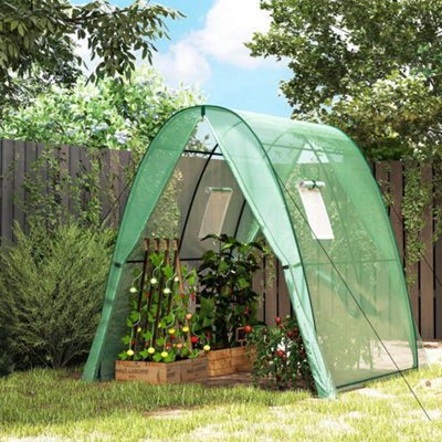 B&Q -  Portable Greenhouse Gardening Plant Hot House With 2 DoorsGreen