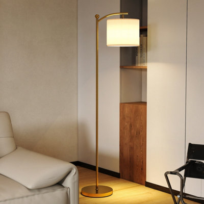 B&Q -  Led Floor Lamp With Dimmable Colours Temperature & BrightnessGold