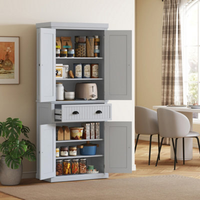 B&Q -  Tall Kitchen CupboardKitchen Pantry Cabinet With DrawerShelves
