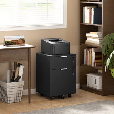 B&Q -  2 Drawer Filing Cabinet With Adjustable Hanging Bars For A4 And Letter