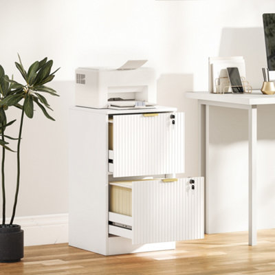 Rackhams Filing Cabinet, File Cabinet With 2 Lockable Drawers And Hanging Rails - Image 7