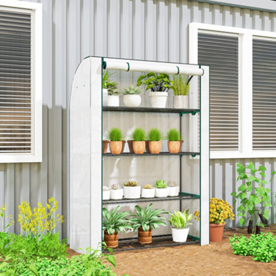 B&Q -  Mini Greenhouse Indoor Outdoor Green House With Pe CoverWhite