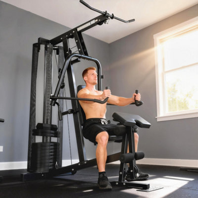 B&Q -  Multi Gym With Adjustable Seat & Back45Kg Weight Stack