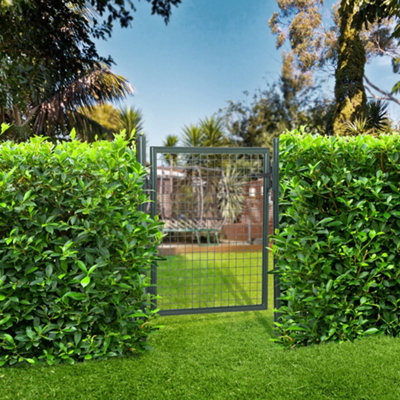 B&Q -  Green Steel Garden Gate Outdoor Patio Door
