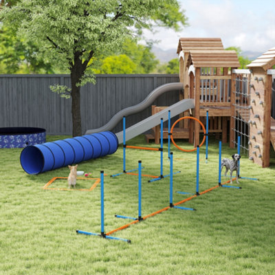 B&Q -  Dog Agility Training Equipment8Pcs Agility Training Set For Garden