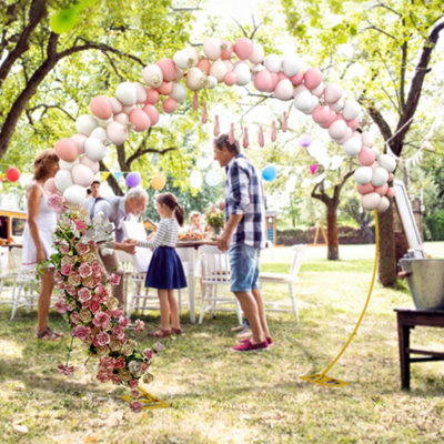 Outsunny 280Cm Gold Tone Wedding Arch Round Backdrop Stand For Birthday Party from B&Q