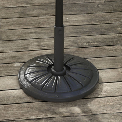 Outsunny 13 Kg Patio Umbrella Base StandConcrete Umbrella HolderBlack from B&Q