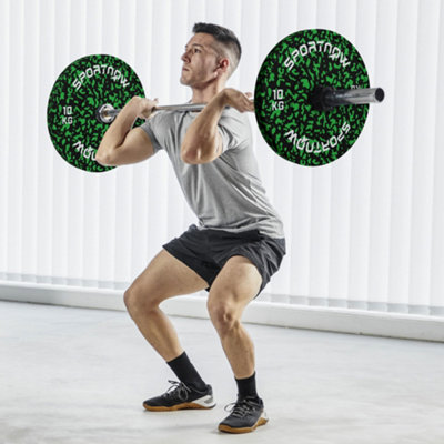Sportnow Olympic Weight Plates With 5Cm HolesFor Weight Lifting2 X 10Kg from B&Q