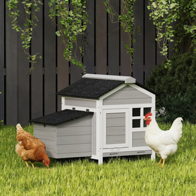 Pawhut Wooden Chicken Coop With Pull-Out Tray & Nesting Box from B&Q