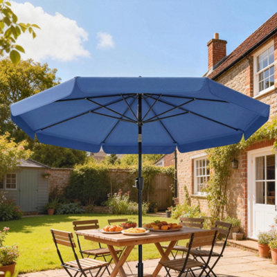 Outsunny 3 M Garden Parasol With Tilt & CrankUpf30+ Outdoor Table Umbrella from B&Q