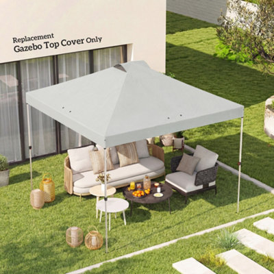 Outsunny Gazebo Roof Replacement Uv50+ Waterproof 3X3(M) White from B&Q