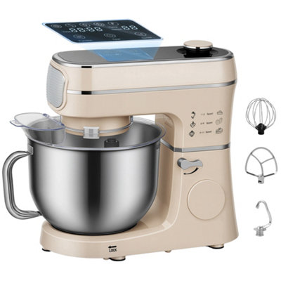 Homcom Unisex Cream 6L 1400W Stand Mixer With 11 Speeds & Fermentation Function In - Image 8