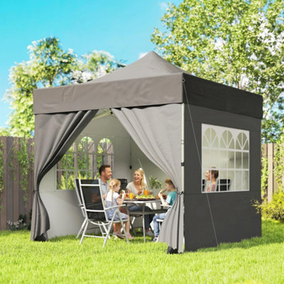 B&Q -  3 X 3 M Heavy Duty Pop Up Gazebo With SidesUpf50+ Marquee Gazebo