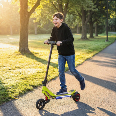 Sportnow Green Scooter For Kids, Foldable E Scooter For Age Age 6+ B&Q
