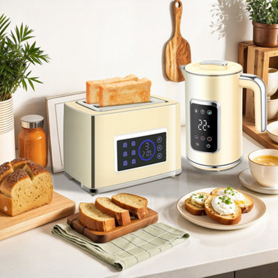 Homcom 3000W Boil Kettle And Toaster Set 1.7L