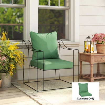 Outsunny Cushion Set With Seat & Back PadCushion OnlyGreen from B&Q