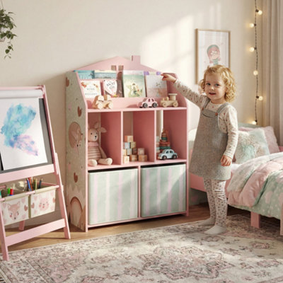 Aiyaplay Kids Bookshelf With StorageToy Storage Unit For PlayroomPink from B&Q