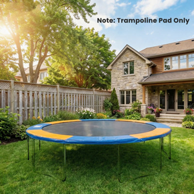 Homcom 8Ft Trampoline Spring CoverPlastic Trampoline PadYellow And Blue from B&Q