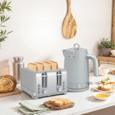 B&Q -  Kettle And Toaster Set With 3000W Rapid Boil4 Slice ToasterGrey - Image 11