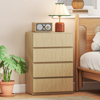 B&Q -  Bedroom Chest Of Drawers4 Drawers DresserDrawer UnitNatural