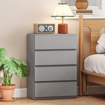 B&Q -  Bedroom Chest Of Drawers4 Drawers DresserDrawer UnitGrey