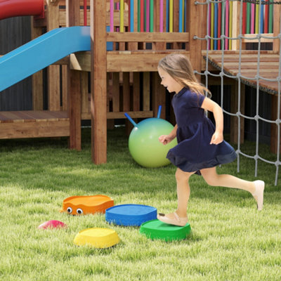 Aiyaplay 5Pcs Kids Stepping StonesFrog-Shaped Balance Stepping Stones from B&Q