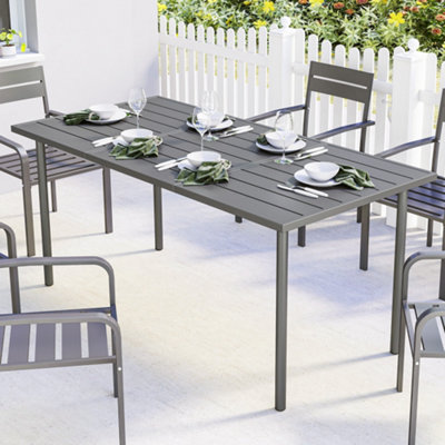B&Q -  Garden Dining Table For 6 Person165 X 80 Cm