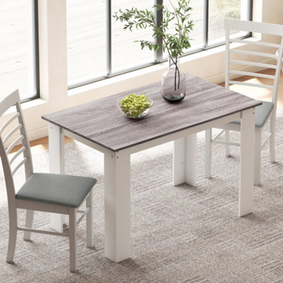 B&Q -  Dining Table For 4-6 PeopleWood Effect TabletopGrey