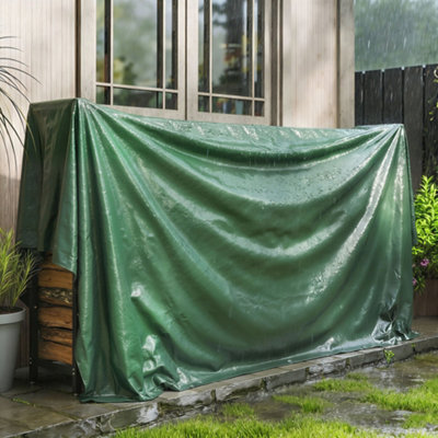 B&Q -  3 X 4M Waterproof Tarpaulin90Gsm Tear-Resistant Pe Tarp