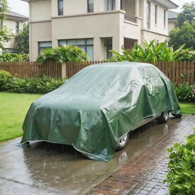 Outsunny 4 X 6M Waterproof Tarpaulin90Gsm Tear-Resistant Pe Tarp