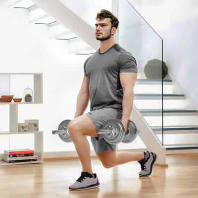 Sportnow 20Kg 2-In-1 Adjustable Weights Dumbbells Set For Home Gym from B&Q