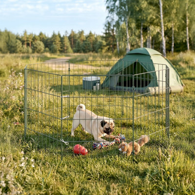 B&Q -  8 Panel Pet PenDog Playpen For Puppies60 Cm Height