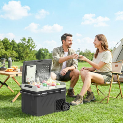 Outsunny 40L Compressor Car Fridge FreezerDual Zone With App Control from B&Q