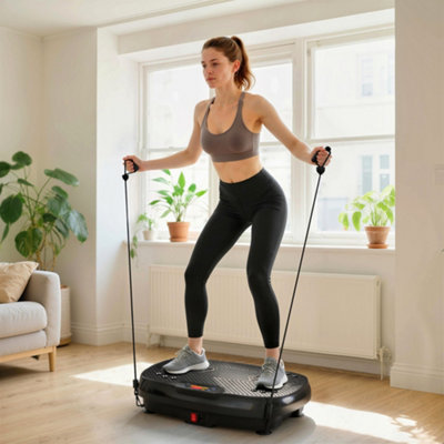 Sportnow Vibration Plate Exercise Machine With 120 Speed Levels, Programs Size 5 B&Q